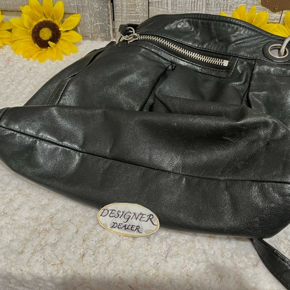 Authentic COACH Parker Hippie Black Leather Bag GUC! 13411 - Picture 7 of 13